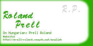 roland prell business card